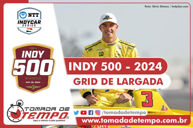 Grid de Largada – 500 Milhas de Indianapolis – 2024