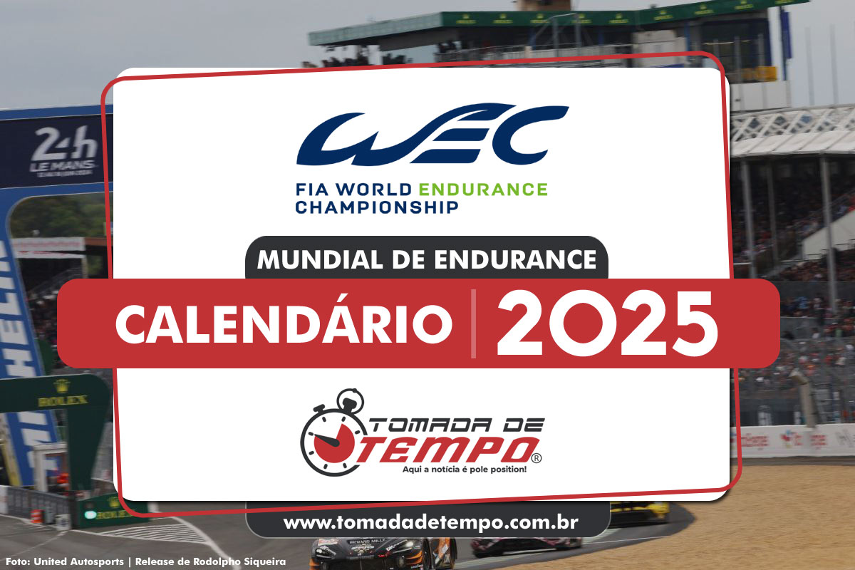 WEC Calendário 2025 Tomada de Tempo